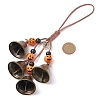 Halloween Theme Iron Bell Pendant Decoration HJEW-JM02473-3