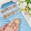 300Pcs 8 Styles Stainless Steel Split Rings STAS-BBC0008-88-3