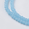 Imitation Jade Glass Beads Strands GLAA-F076-C03-3