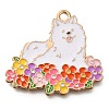 Animal Flower Alloy Enamel Pendants ENAM-Q508-01C-1