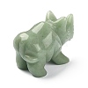 Natural Green Aventurine Carved Healing Rhinoceros Figurines DJEW-M008-02F-3