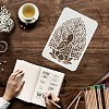 Plastic Reusable Drawing Painting Stencils Templates DIY-WH0202-340-3