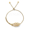 Adjustable 304 Stainless Steel Macrame Pouch Bracelet Making for Stone Holder AJEW-JB01191-01-3