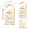 Wood Baby Closet Size Dividers AJEW-WH0352-003-2