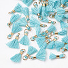 Polycotton(Polyester Cotton) Tassel Pendant Decorations FIND-S275-15G-2