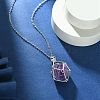 304 Stainless Steel Macrame Pouch Braided Gemstone Holder NJEW-JN04468-06-6