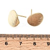 Brass Stud Earring Findings with Loops KK-CBA2395-05G-2