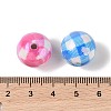 10Pcs Plating Colours Acrylic Beads OACR-S146-04-4