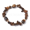 Natural Mixed Stone Chip & Cuboid Beaded Stretch Bracelets for Women BJEW-JB10808-3