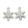 Brass Micro Pave Clear Cubic Zirconia Pendants X-FIND-Z044-09P-1