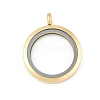 304 Stainless Steel Floating Locket Pendants STAS-E443-41G-02-1