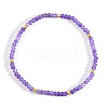 Bohemian Style Natural Amethyst Beaded Stretch Bracelets for Women TR3893-1-1