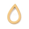 Golden Plated 304 Stainless Steel Charms STAS-K286-03K-G-1