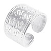 Titanium Steel Snake Pattern Open Cuff Rings DY6294-1-1