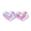 UV Plating Rainbow Iridescent Acrylic Beads X1-OACR-C010-01-3