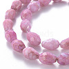 Opaque Baking Painted Crackle Glass Beads Strands EGLA-T008-17E-3