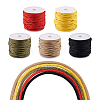  Jewelry 5 Rolls 5 Colors Braided Nylon Thread NWIR-PJ0001-01-2