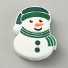Christmas Theme Food Grade Eco-Friendly Silicone Beads SIL-WH0015-05C-1