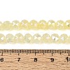 Anti-Tarnish Electroplate Glass Beads Strands GLAA-N064-6mm-06-4