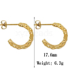 Stylish Stainless Steel Gold-Plated Earrings for Parties XP0717-1