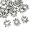 Tibetan Style Alloy Connector Cabochon Settings X-EA541Y-NF-2