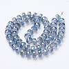 Electroplat Glass Beads Strands EGLA-Q092-10mm-D05-2