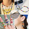 50Pcs 2 Colors Handmade Millefiori Lampwork Beads LAMP-TADJ0001-03C-6