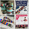 2Rolls 2 Styles Stripe Pattern Printed Polyester Grosgrain Ribbon OCOR-TA0001-37F-7