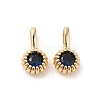 Brass Micro Pave Cubic Zirconia Charms KK-Z040-01C-1