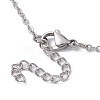 Stainless Steel Macrame Pouch Empty Stone Holder for Pendant Necklace Making NJEW-JN04532-02-4