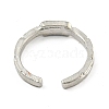 Alloy with Enamel Cuff Rings for Women Men RJEW-A034-02P-3