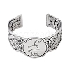 Constellation Alloy Open Cuff Bangles for Women Men BJEW-C064-01AS-08-2