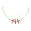 ABS Plastic Imitation Pearl Beaded Necklaces NJEW-JN04859-04-1