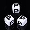 Letter Acrylic Beads PL37C9129-P-1