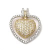 Brass Micro Pave Cubic Zirconia Pendants KK-Q772-08GP-1