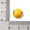 925 Sterling Silver Enamel European Beads STER-Z013-07P-09-3
