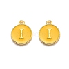 Golden Plated Alloy Enamel Charms X-ENAM-Q437-13I-1