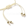 Sunflower Alloy Enamel Charms Braided Bracelets BJEW-A016-02-3