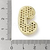 Rack Plating Brass Micro Pave Clear Cubic Zirconia Pendants KK-R163-05J-G-3