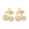 Brass Micro Pave Cubic Zirconia Pendants KK-F895-18A-G-1