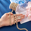 Zinc Alloy Rhinestone Strass Chains FIND-FW0001-31G-6