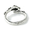 Snake Alloy Open Cuff Rings RJEW-K275-54AS-3