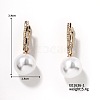 Chic Imitation Pearl Hoop Earrings for Women QX1953-1-1