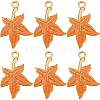 8Pcs 304 Stainless Steel Enamel Pendants STAS-BBC0005-36-1