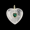Natural Quartz Crystal Pendants X-G-C274-04I-2