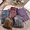   20Pcs 5 Colors Silk Pouches ABAG-PH0001-15-2