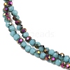 Electroplate Glass Beads Stradns EGLA-H114-02A-09-2