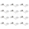 40Pcs 304 Stainless Steel Ball Post Stud Earring Findings STAS-FS0001-76P-3