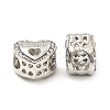 Rack Plating Alloy Rhinestone European Beads PALLOY-P289-30P-1