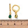 Brass Teardrop Hoop Earrings EJEW-D288-19G-3